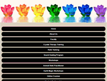 Tablet Screenshot of internationalcollegeofenergyhealing.com